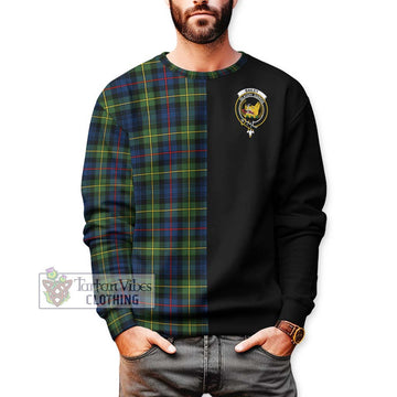 Bailey Modern Tartan Sweatshirt with Family Crest and Half Of Me Style Unisex - Tartan Vibes Clothing
