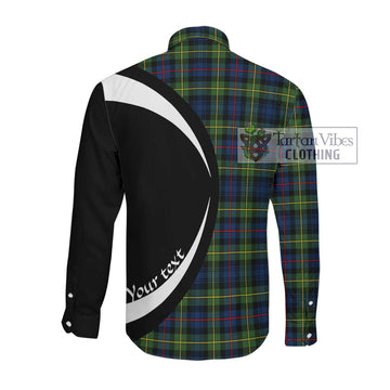 Bailey Modern Tartan Long Sleeve Button Up with Family Crest Circle Style Men's Shirt - Tartan Vibes Clothing
