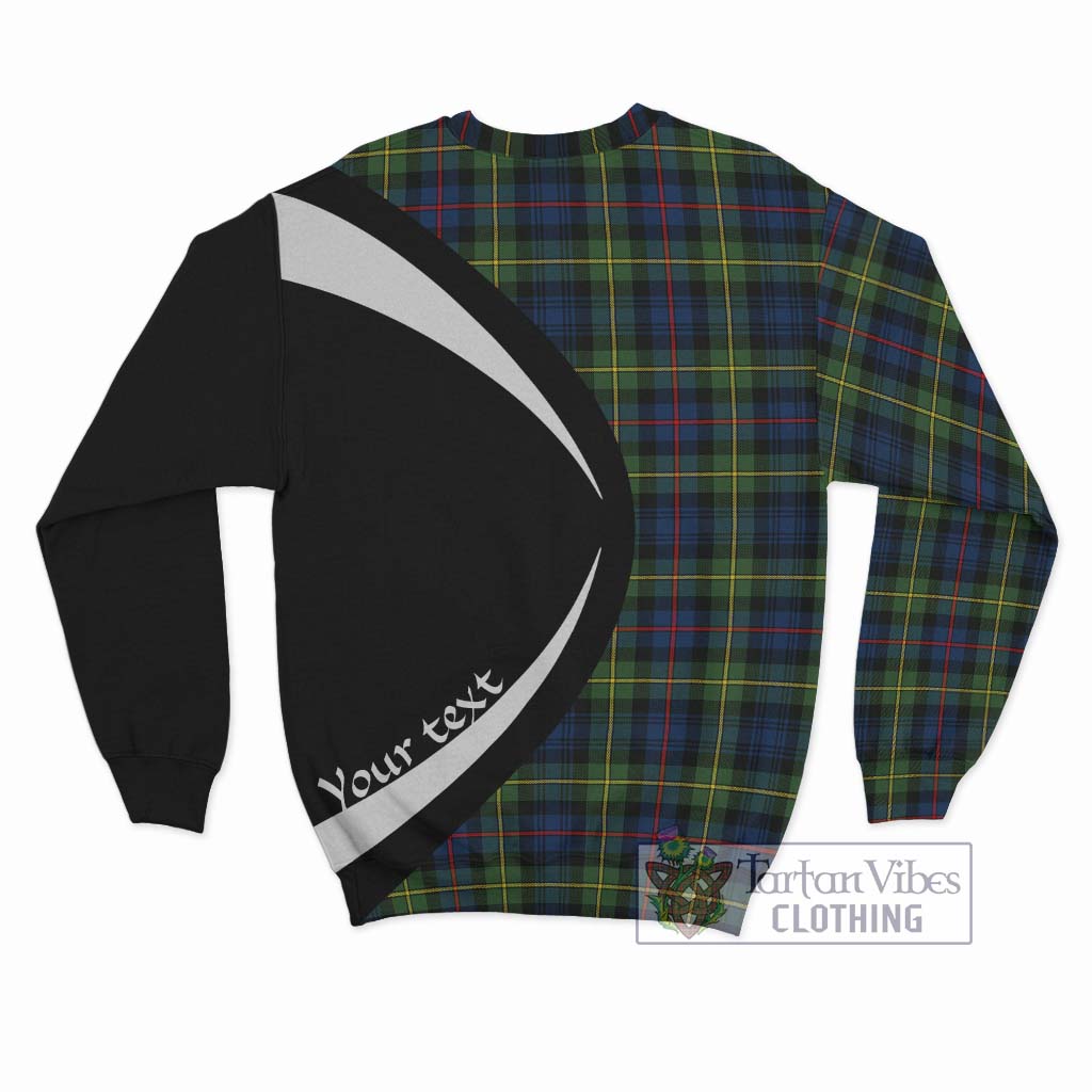 Bailey Modern Tartan Sweatshirt with Family Crest Circle Style - Tartan Vibes Clothing