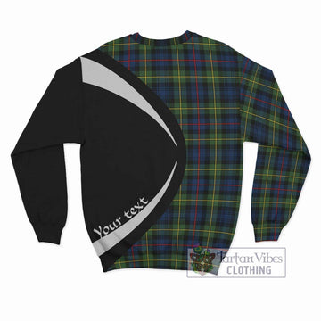 Bailey Modern Tartan Sweatshirt with Family Crest Circle Style - Tartan Vibes Clothing