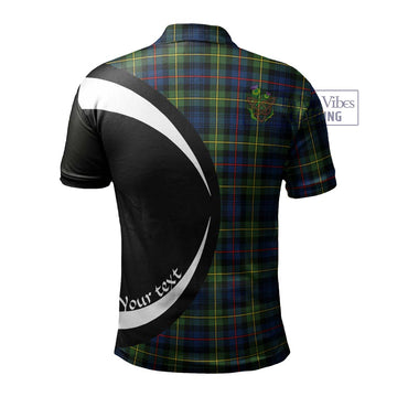 Bailey Modern Tartan Men's Polo Shirt with Family Crest Circle Style - Tartan Vibes Clothing