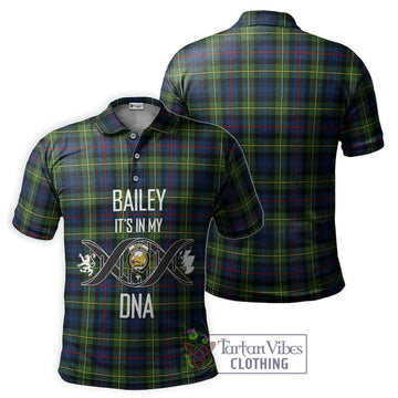 Bailey Modern Tartan Polo Shirt with Family Crest DNA In Me Style - Tartan Vibes Clothing