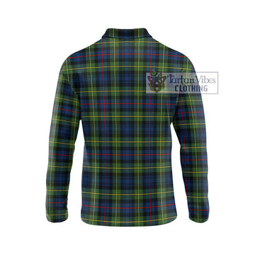 Bailey Modern Tartan Long Sleeve Polo Shirt with Family Crest DNA In Me Style - Tartan Vibes Clothing