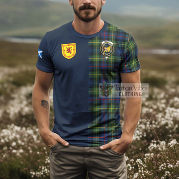 Bailey Modern Tartan T-Shirt Alba with Scottish Lion Royal Arm Half Style - Tartan Vibes Clothing