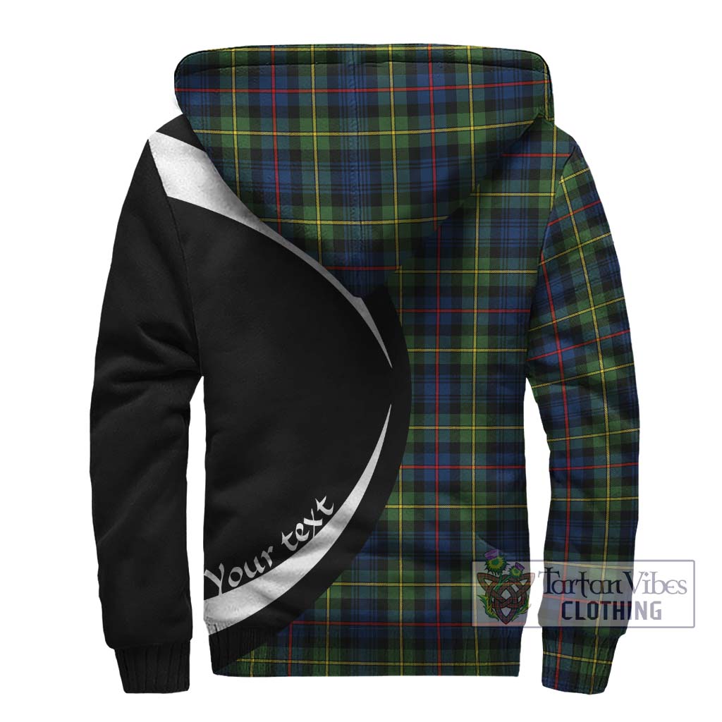 Bailey Modern Tartan Sherpa Hoodie with Family Crest Circle Style - Tartan Vibes Clothing