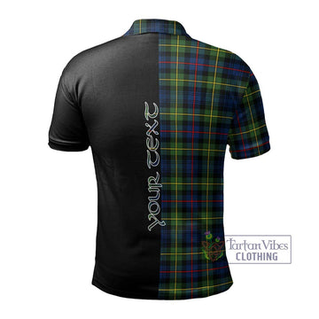 Bailey Modern Tartan Polo Shirt with Family Crest and Half Of Me Style - Tartan Vibes Clothing