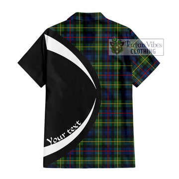 Bailey Modern Tartan Hawaiian Shirt with Family Crest Circle Style - Tartan Vibes Clothing