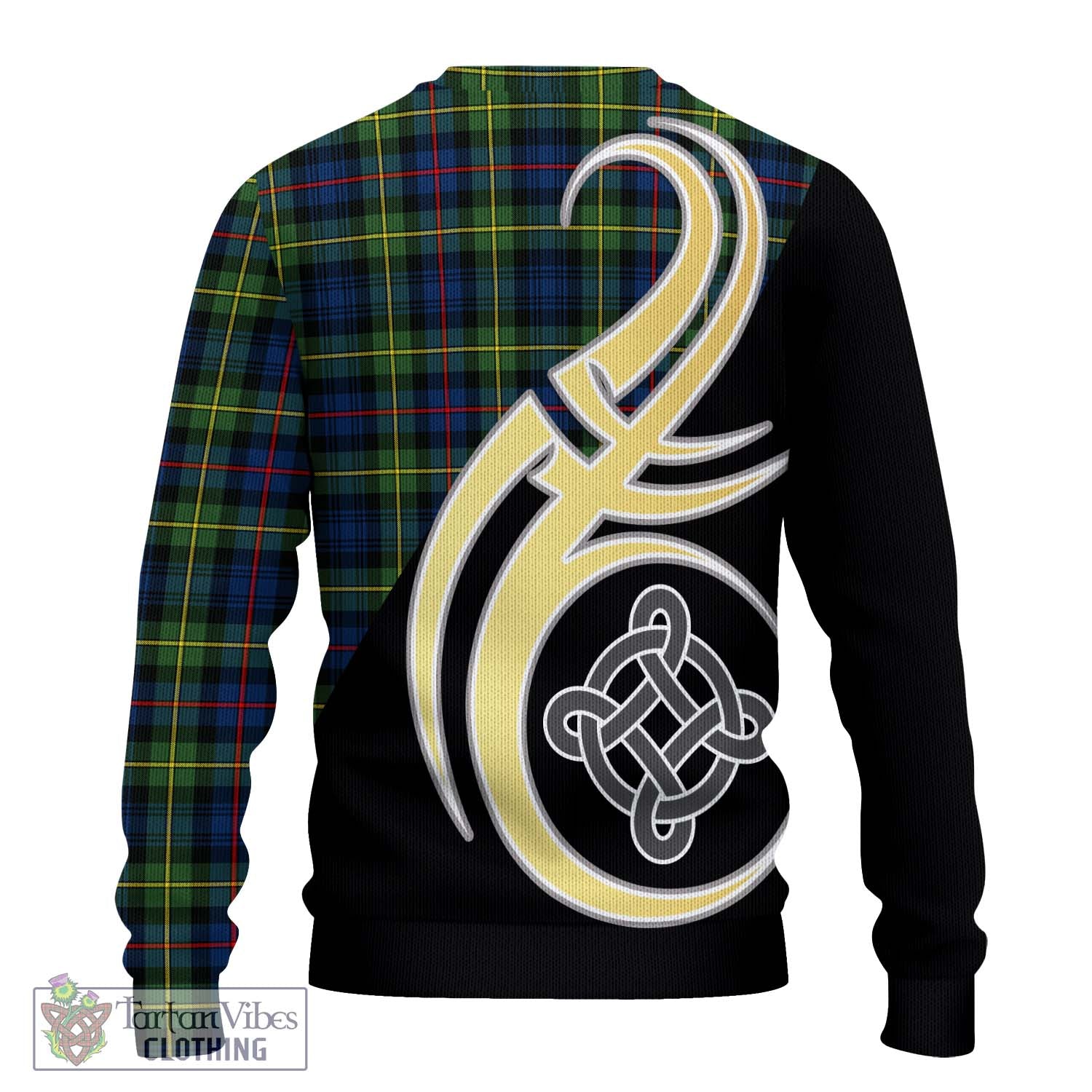Bailey Modern Tartan Ugly Sweater with Family Crest and Celtic Symbol Style - Tartan Vibes Clothing