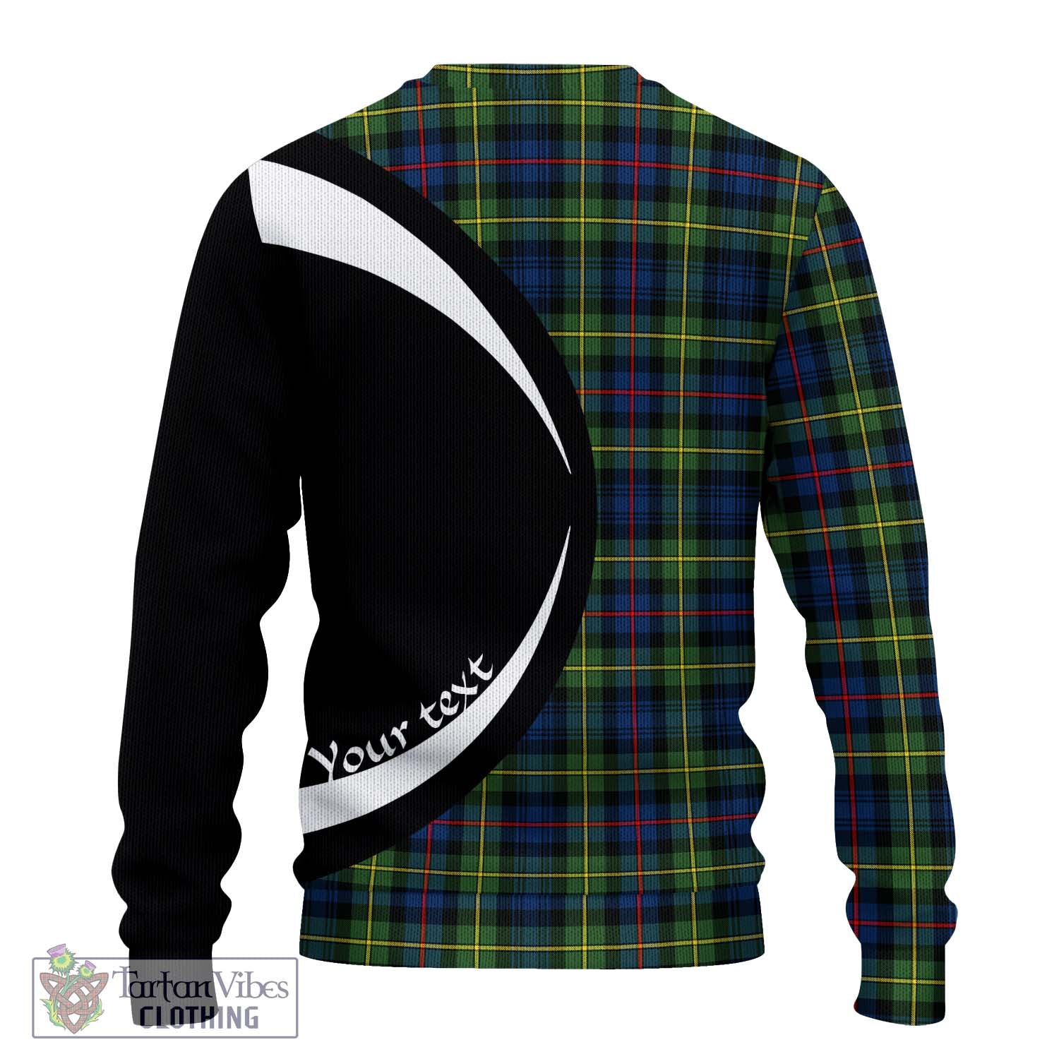 Bailey Modern Tartan Ugly Sweater with Family Crest Circle Style - Tartan Vibes Clothing