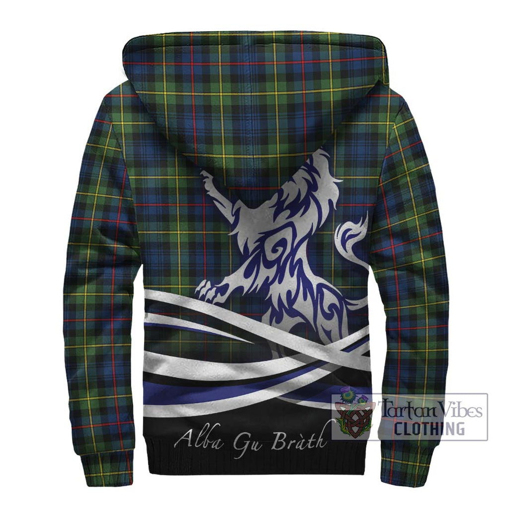 Bailey Modern Tartan Sherpa Hoodie with Alba Gu Brath Regal Lion Emblem - Tartan Vibes Clothing
