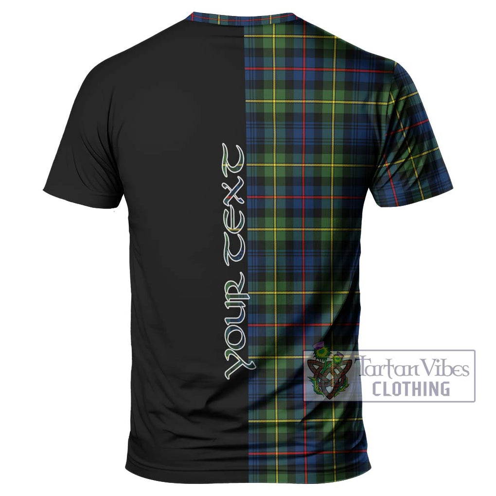 Bailey Modern Tartan T-Shirt with Family Crest and Half Of Me Style - Tartan Vibes Clothing