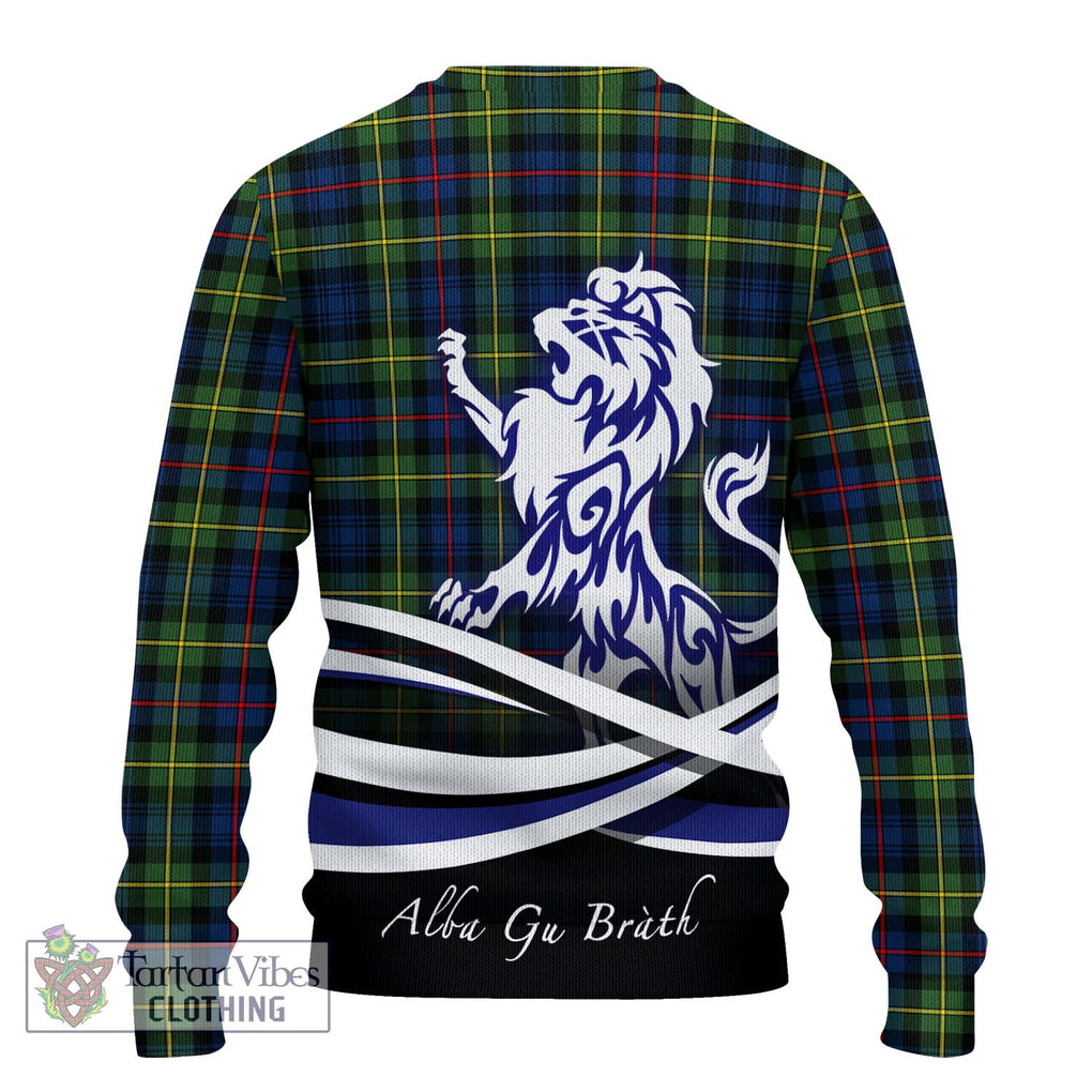 Bailey Modern Tartan Ugly Sweater with Alba Gu Brath Regal Lion Emblem - Tartan Vibes Clothing