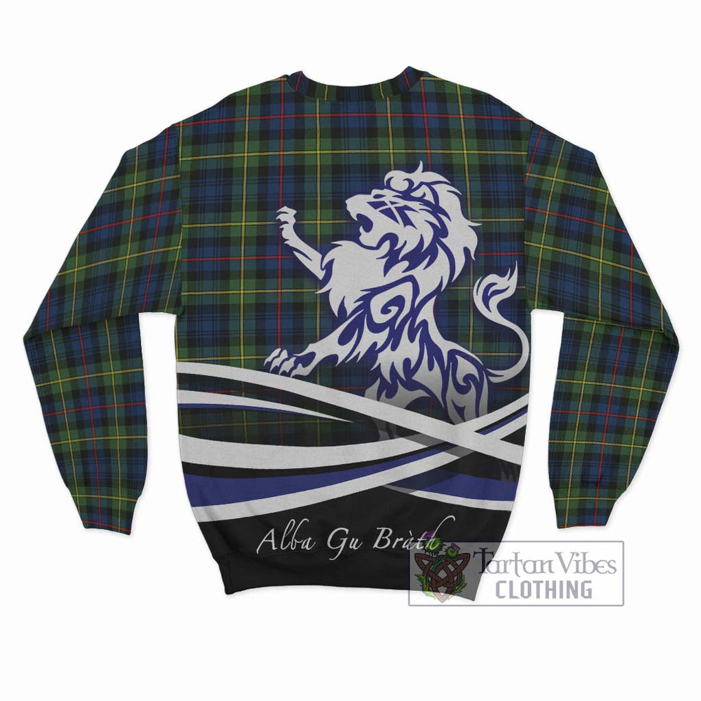 Bailey Modern Tartan Sweatshirt with Alba Gu Brath Regal Lion Emblem - Tartan Vibes Clothing