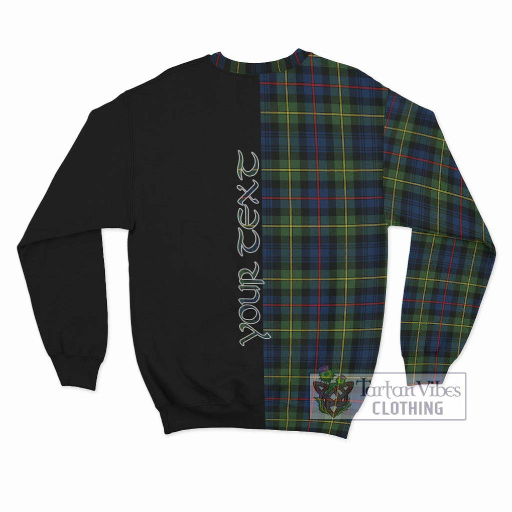 Bailey Modern Tartan Sweatshirt with Family Crest and Half Of Me Style - Tartan Vibes Clothing