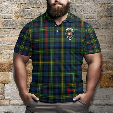 Baillie (Bailey) Tartan Men's Polo Shirt with Family Crest