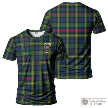 Baillie (Bailey) Tartan T-Shirt with Family Crest