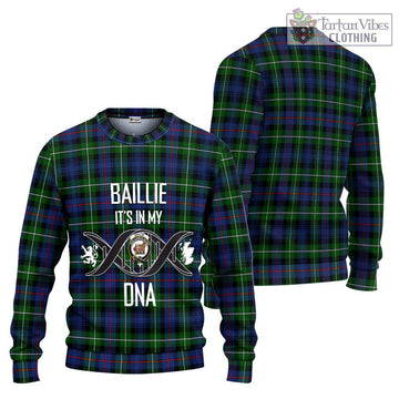 Baillie Tartan Ugly Sweater with Family Crest DNA In Me Style Unisex - Tartan Vibes Clothing