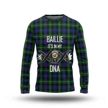Baillie Tartan Long Sleeve T-Shirt with Family Crest DNA In Me Style Unisex - Tartan Vibes Clothing