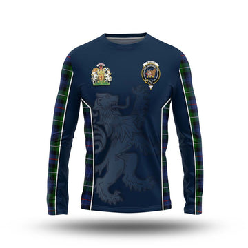 Baillie Tartan Long Sleeve T-Shirt with Family Crest and Lion Rampant Vibes Sport Style Unisex - Tartan Vibes Clothing
