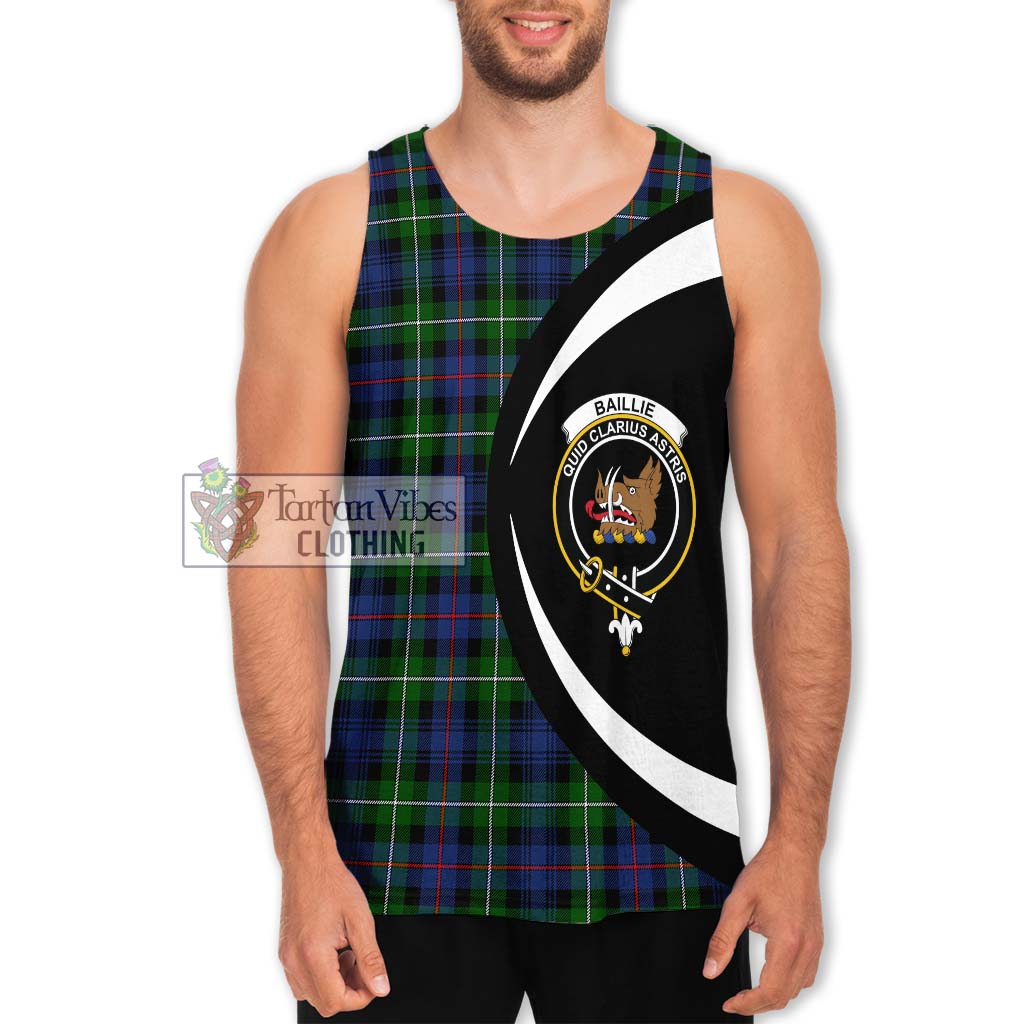Baillie Tartan Men's Tank Top with Family Crest Circle Style Men - Tartan Vibes Clothing