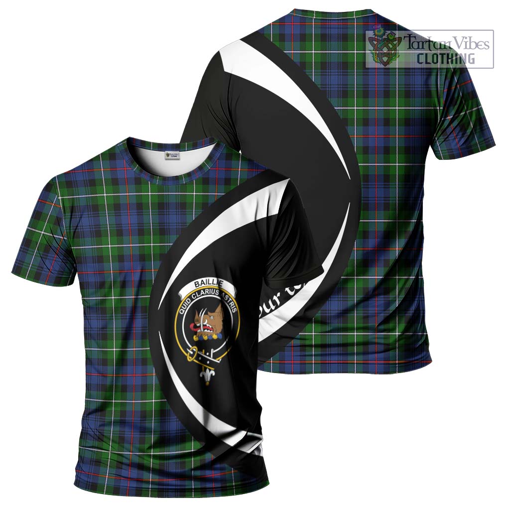Baillie Tartan T-Shirt with Family Crest Circle Style Kid's Shirt - Tartan Vibes Clothing