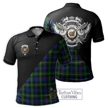 Baillie Tartan Polo Shirt with Family Crest and Military Logo Style Kid - Tartan Vibes Clothing