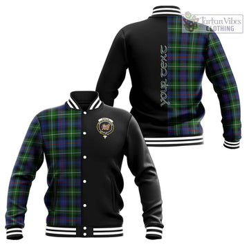 Baillie Tartan Baseball Jacket with Family Crest and Half Of Me Style Unisex - Tartan Vibes Clothing