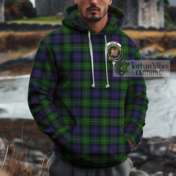 Baillie Tartan Cotton Hoodie with Family Crest Zip Hoodie - Tartan Vibes Clothing
