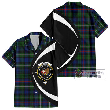 Baillie Tartan Hawaiian Shirt with Family Crest Circle Style Kid - Tartan Vibes Clothing