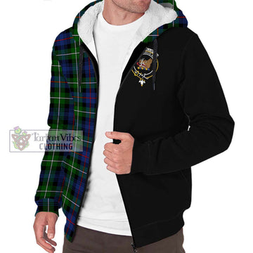 Baillie Tartan Sherpa Hoodie with Family Crest and Half Of Me Style Unisex S - Tartan Vibes Clothing