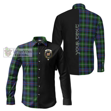 Baillie Tartan Long Sleeve Button Shirt with Family Crest and Half Of Me Style Men's Shirt S - Tartanvibesclothing Shop