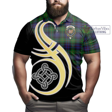 Baillie Tartan Polo Shirt with Family Crest and Celtic Symbol Style - Tartan Vibes Clothing