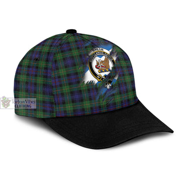Baillie Tartan Classic Cap with Family Crest In Me Style