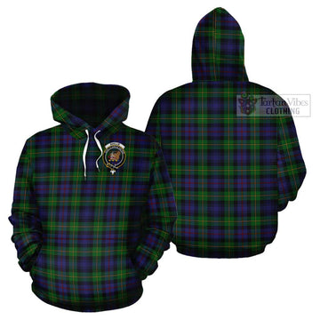Baillie Tartan Cotton Hoodie with Family Crest - Tartan Vibes Clothing