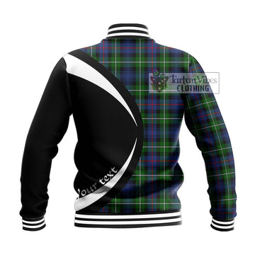 Baillie Tartan Baseball Jacket with Family Crest Circle Style - Tartan Vibes Clothing