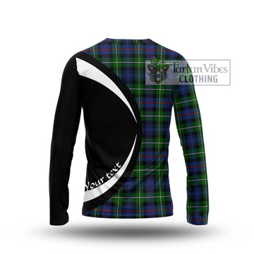 Baillie Tartan Long Sleeve T-Shirt with Family Crest Circle Style - Tartan Vibes Clothing