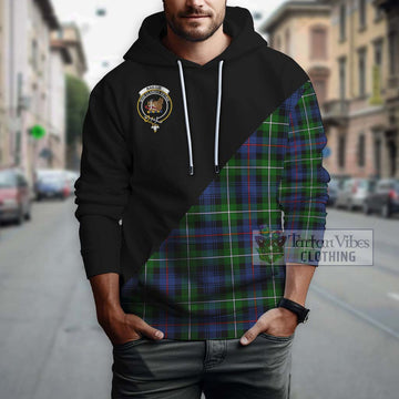 Baillie Tartan Hoodie with Family Crest and Military Logo Style - Tartan Vibes Clothing