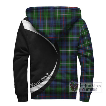 Baillie Tartan Sherpa Hoodie with Family Crest Circle Style - Tartan Vibes Clothing