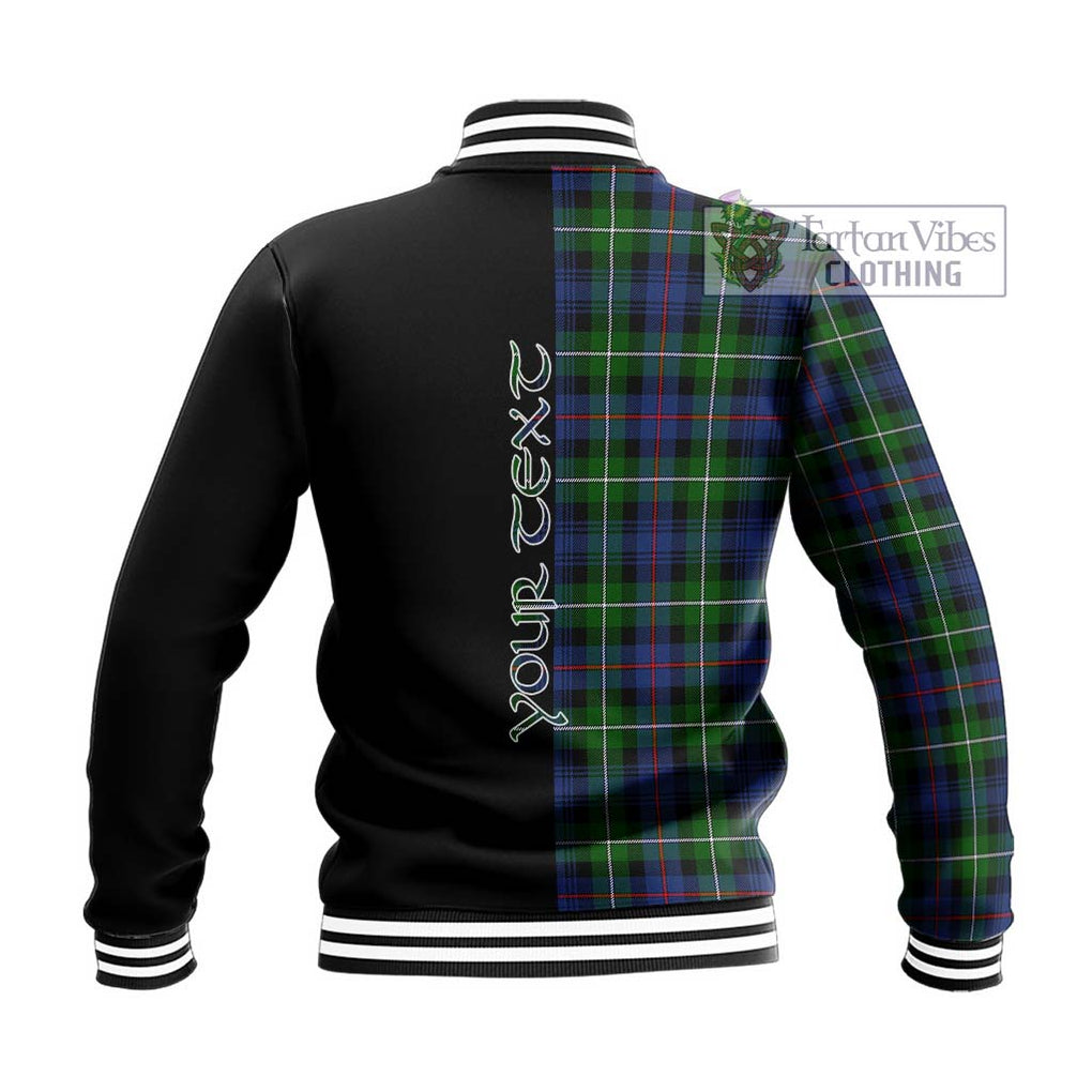 Baillie Tartan Baseball Jacket with Family Crest and Half Of Me Style - Tartan Vibes Clothing