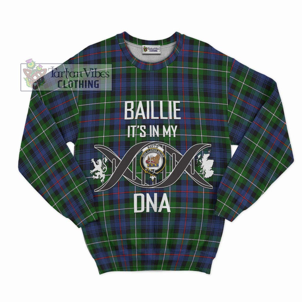 Baillie Tartan Sweatshirt with Family Crest DNA In Me Style - Tartan Vibes Clothing