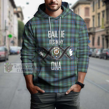 Baillie Ancient Tartan Hoodie with Family Crest DNA In Me Style Pullover Hoodie - Tartan Vibes Clothing