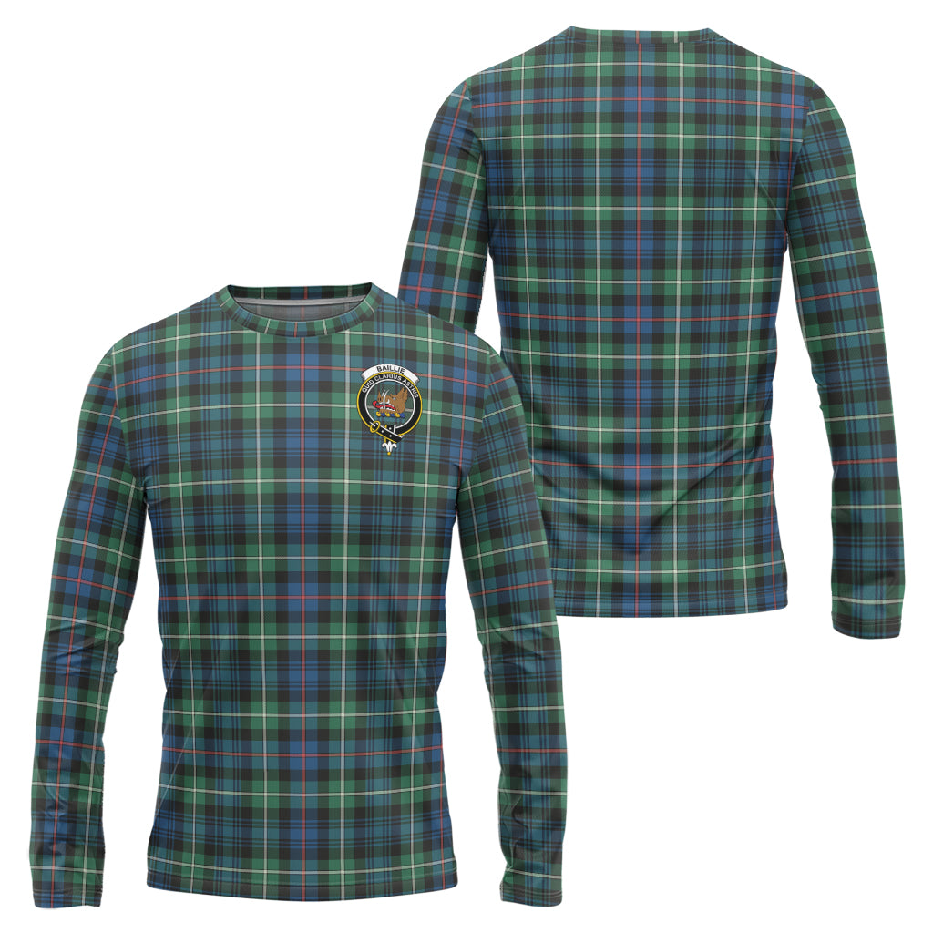 Baillie Ancient Tartan Long Sleeve T-Shirt with Family Crest Unisex - Tartan Vibes Clothing