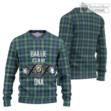 Baillie Ancient Tartan Ugly Sweater with Family Crest DNA In Me Style Unisex - Tartan Vibes Clothing