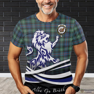 Baillie Ancient Tartan T-Shirt with Alba Gu Brath Regal Lion Emblem