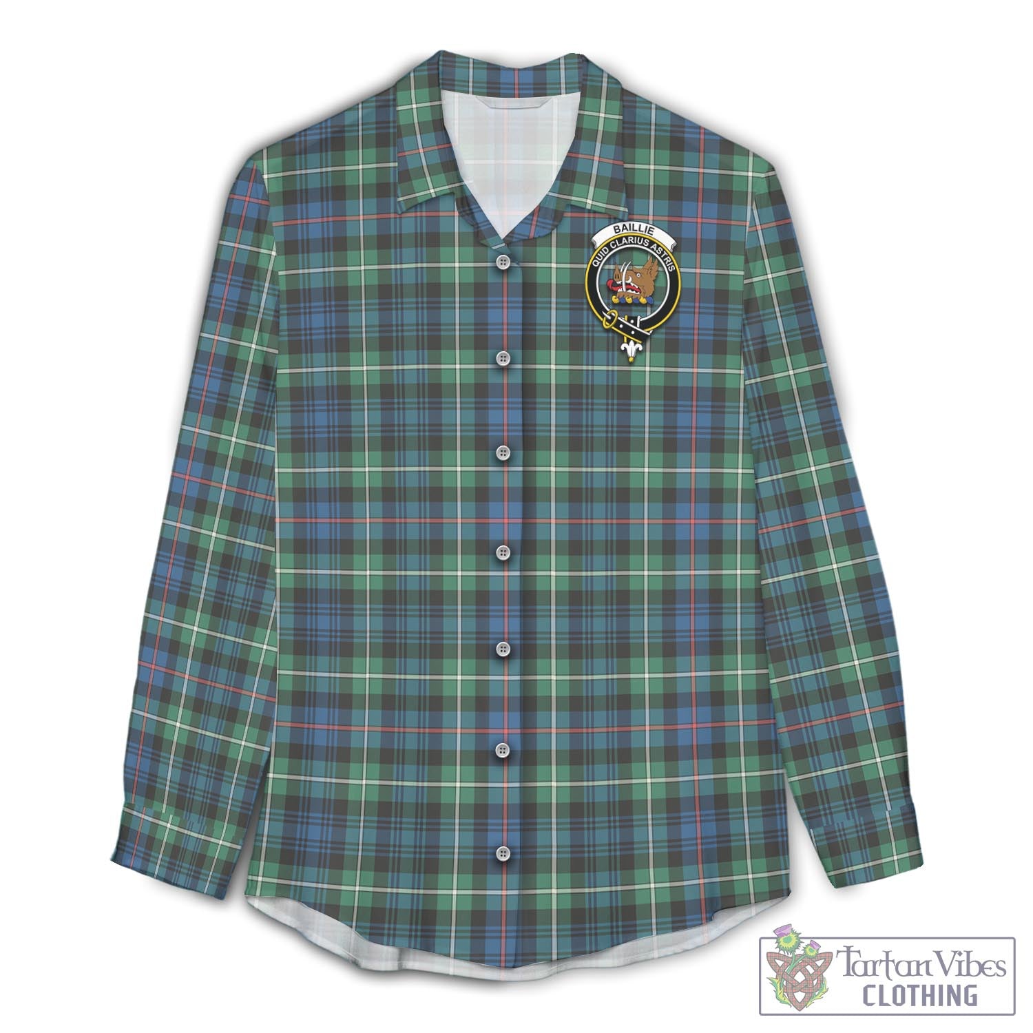 Baillie Modern Tartan - Military T-Shirt