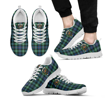 Baillie Ancient Tartan Sneakers with Family Crest