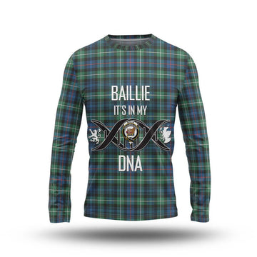 Baillie Ancient Tartan Long Sleeve T-Shirt with Family Crest DNA In Me Style Unisex - Tartan Vibes Clothing