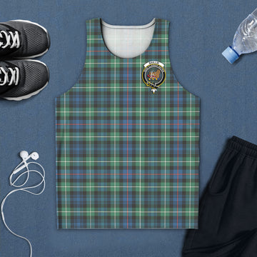 Baillie Ancient Tartan Mens Tank Top with Family Crest 5XL - Tartan Vibes Clothing