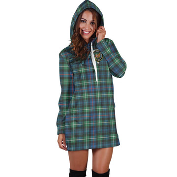 Baillie Ancient Tartan Hoodie Dress with Family Crest - Tartan Vibes Clothing