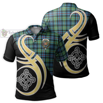 Baillie Ancient Tartan Polo Shirt with Family Crest and Celtic Symbol Style Kid - Tartan Vibes Clothing